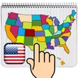プログラムのアイコン：USA MAP 50 States Puzzle …