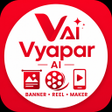 Icoon van programma: Vyapar AI: Banner Reel Ma…