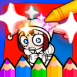 Amazing digital coloring icon