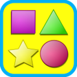 أيقونة البرنامج: Shapes game for kids flas…