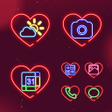 Icon of program: Wow Valentine Neon Icon P…