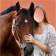 プログラムのアイコン：Horse With Girl Photo Sui…