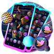 Ikon program: 3D Shapes Launcher Theme