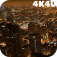 ไอคอนของโปรแกรม: 4K Downtown Night Traffic…