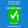 One True Check: Twitter Legacy Verified Users