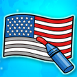 プログラムのアイコン：Flag Paint: Color by Coun…