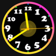 Programikonen: Neon Clock Wallpaper
