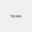 Symbol des Programms: Tiny notes
