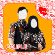 Beauty Hijab Couple Batik Modern