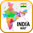 india map - in hindi with gk