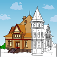House Paint By Number Art Book
