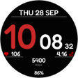 Icoon van programma: Simple Black watchface We…
