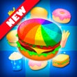أيقونة البرنامج: Match 3 Burger HD: Delici…