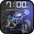 Bikes HD Clock Wallpaper