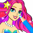 ไอคอนของโปรแกรม: Rainbow Glitter Coloring …