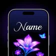 أيقونة البرنامج: Name wallpaper maker in s…