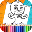 程序图标：Pj Super heroes coloring …