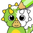 أيقونة البرنامج: Dinosaur Drawing Kids Gam…