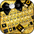 أيقونة البرنامج: Glitter Golden Bow Keyboa…