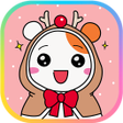 程序图标：에비츄 카카오톡 테마 - 러블리 크리스마스 핑…