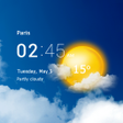 プログラムのアイコン：Transparent clock and wea…