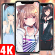 أيقونة البرنامج: Anime Cat Girl Wallpaper