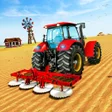 Real Tractor Driving Farming