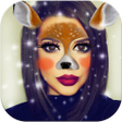 プログラムのアイコン：Animal Face Sticker Pic E…