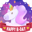 プログラムのアイコン：Unicorn Birthday Invitati…