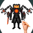 How to draw Skibi icon
