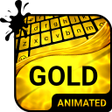 Icon of program: Gold Animated Keyboard + …