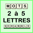 Mots scrabble 2 à 5 lettres