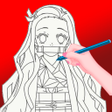 Ikon program: Nezuko KNY Coloring Book