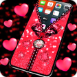 Biểu tượng của chương trình: Heart zipper screen lock