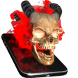 プログラムのアイコン：Real3d: Fire Skull live w…