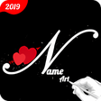 أيقونة البرنامج: Name Art Maker Smoke Effe…
