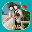 Rustic Wedding Couple Face Cha