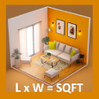 أيقونة البرنامج: Square Feet Meter Calcula…