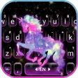 Night Galaxy Unicorn Keyboard