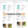 Simultaneous Scrolling