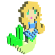 Ikona programu: Mermaid Voxel Coloring Bo…