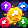 프로그램 아이콘: Hex Flip - Arrow Puzzle