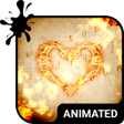 أيقونة البرنامج: Love Scroll Animated Keyb…