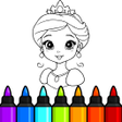 プログラムのアイコン：Princess Coloring Book Ga…