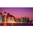 Hong Kong Skyline in the Evening Wallpaper