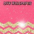 程序图标：Pink Glitter live Wallpap…