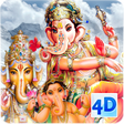 أيقونة البرنامج: 4D Ganesh Live Wallpaper
