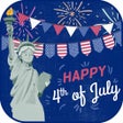 أيقونة البرنامج: 4th of July Photo Frames …