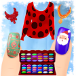 Dress up and Nail Games - Christmas Style