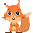 Cute Squirrel Stickers - WAStickerApps
